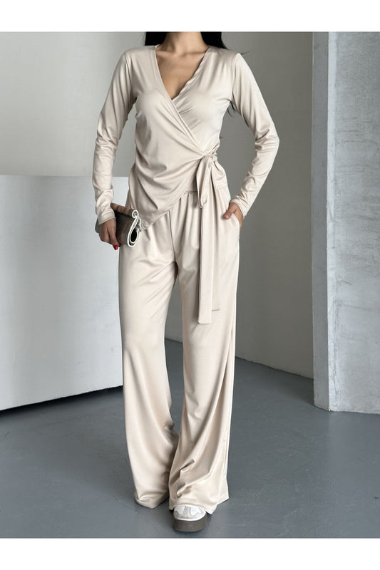 Kadın Modal Kumaş İkili Alt Üst Takım