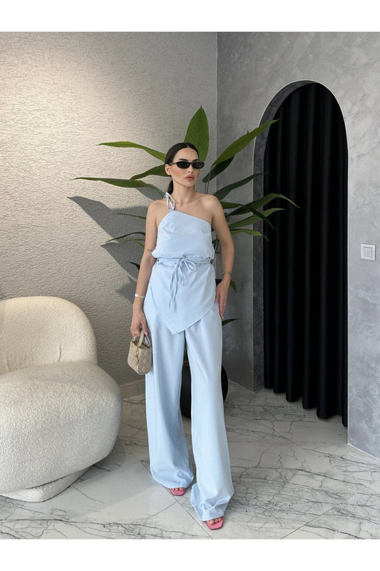 Tek Omuzlu Bağcıklı Takım